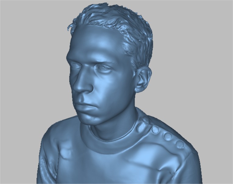 Scan 3D d'un buste humain